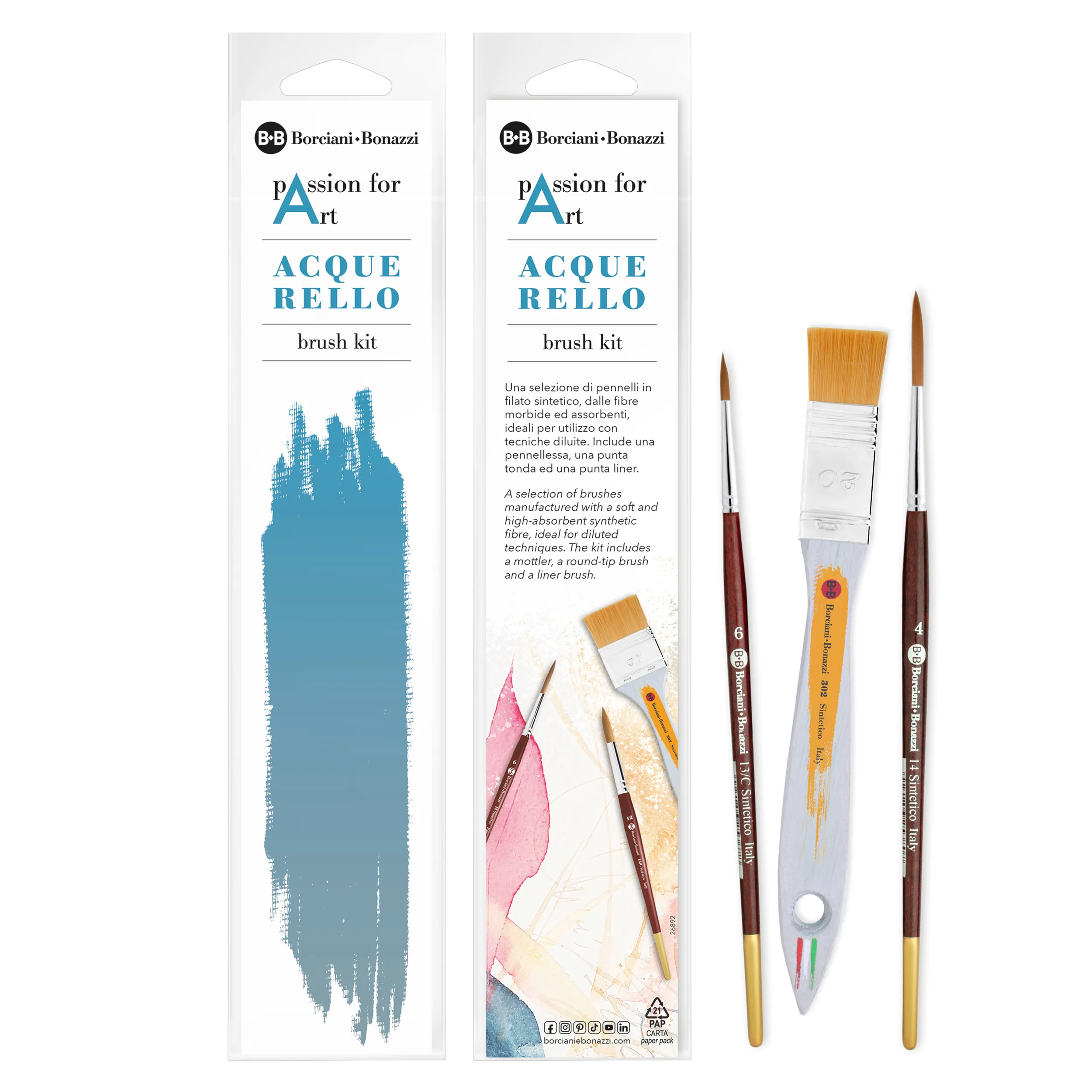 Borciani Bonazzi Art Kit Passion For Art Watercolour