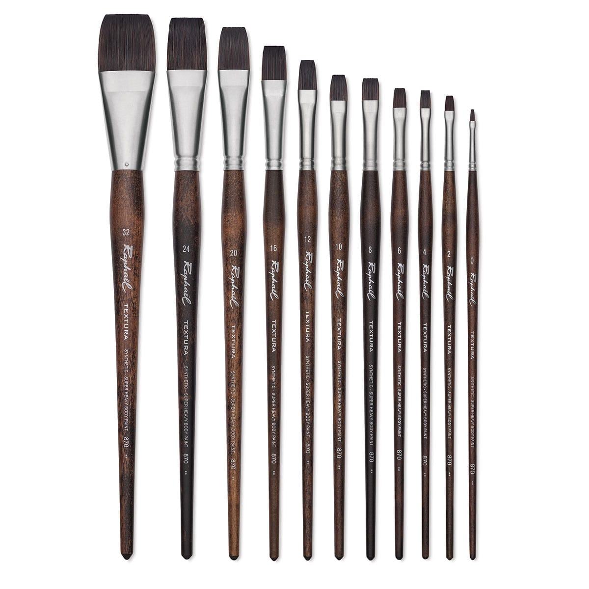 Raphael Textura serie 870 Acrylverf Plat penseel 