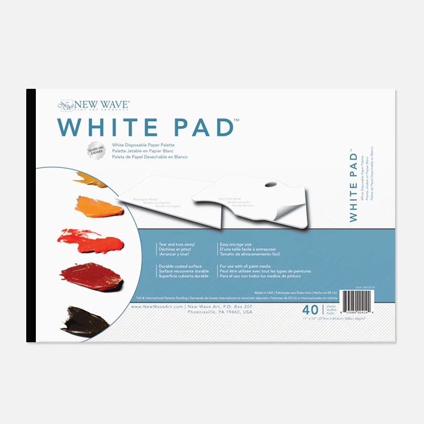 New Wave White Pad Afscheurpalet Rechthoekig 40 Vel