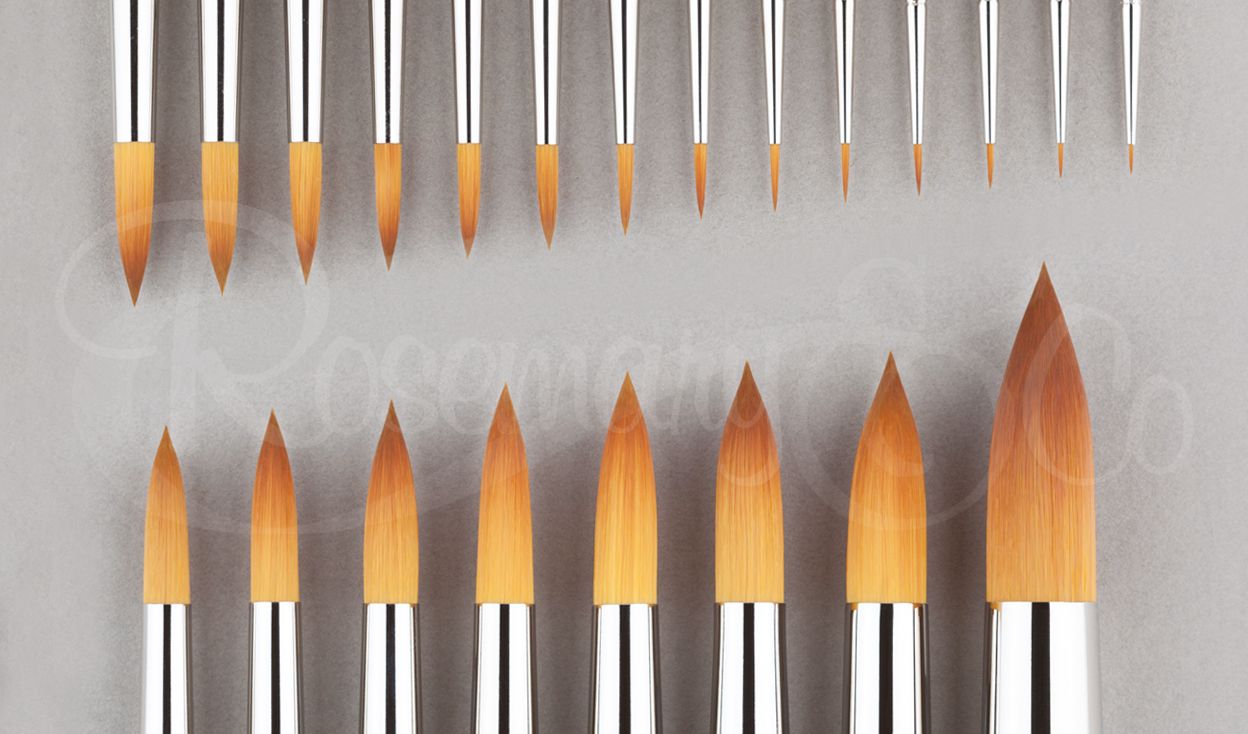 Rosemary Serie 301 Golden Rond Korte Steel Penseel 