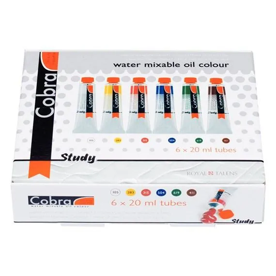 Cobra Study Olieverf Set 6 X 20 ML