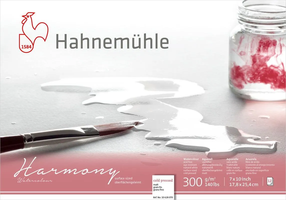 Hahnemuhle Harmony watercolourpaper 17,8 x 25,4 cm