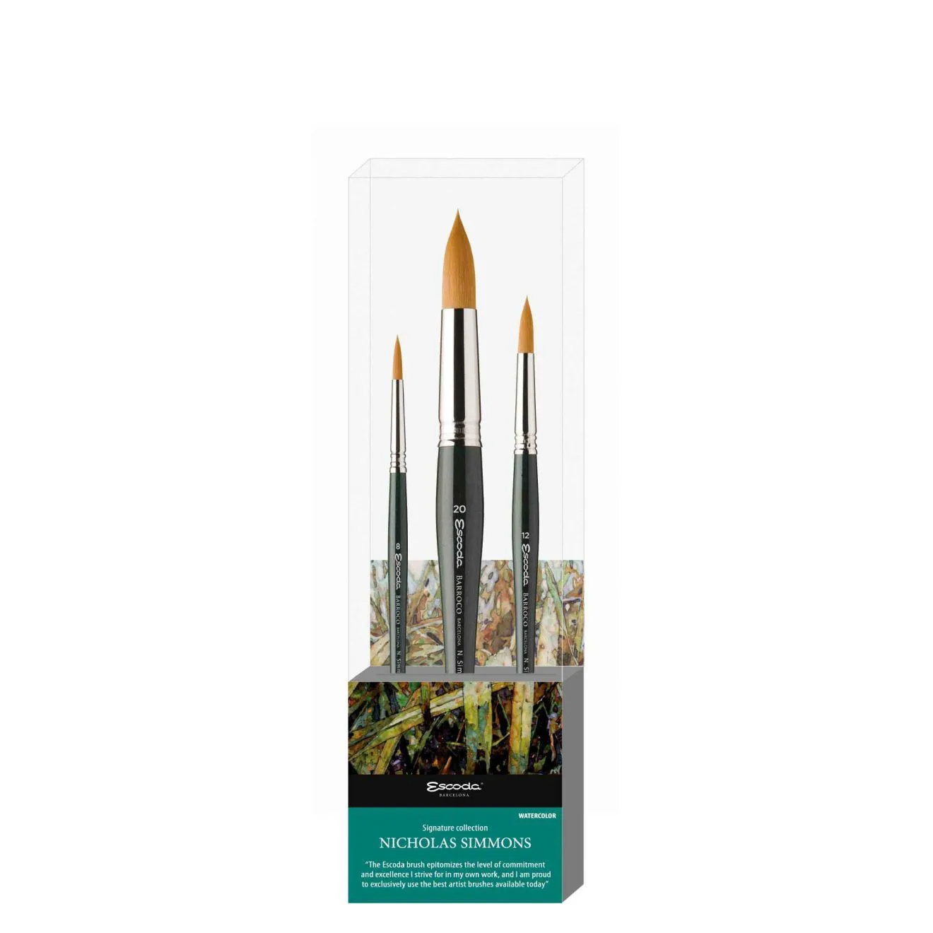 Escoda Nicholas Simmons Aquarel Penselen Set Serie 8604-1