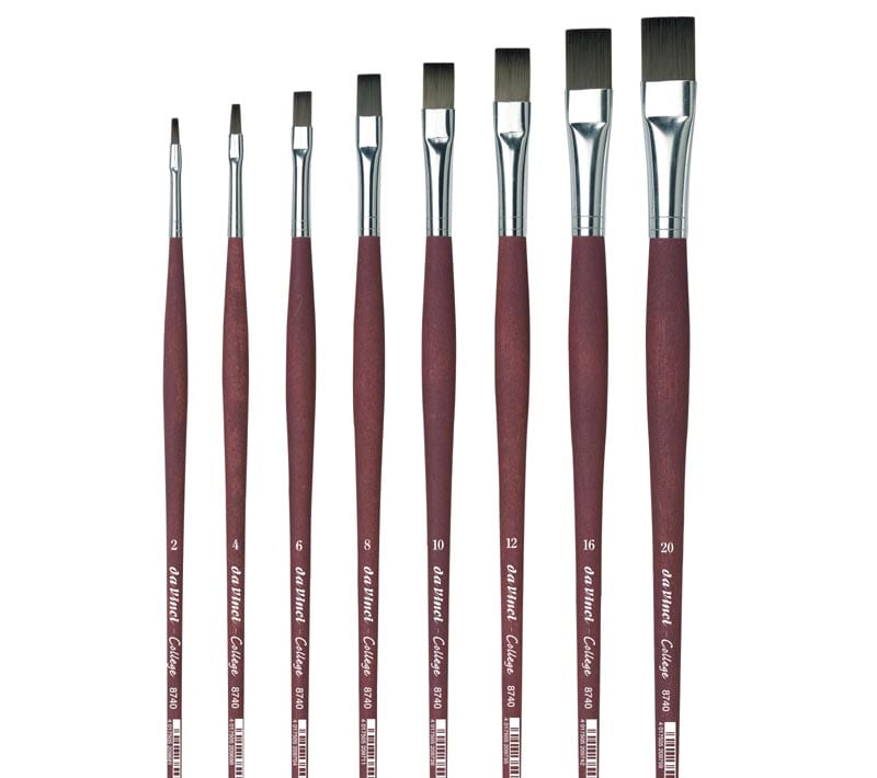 da Vinci COLLEGE Plat Olieverf Synthetisch Penseel Serie 8740