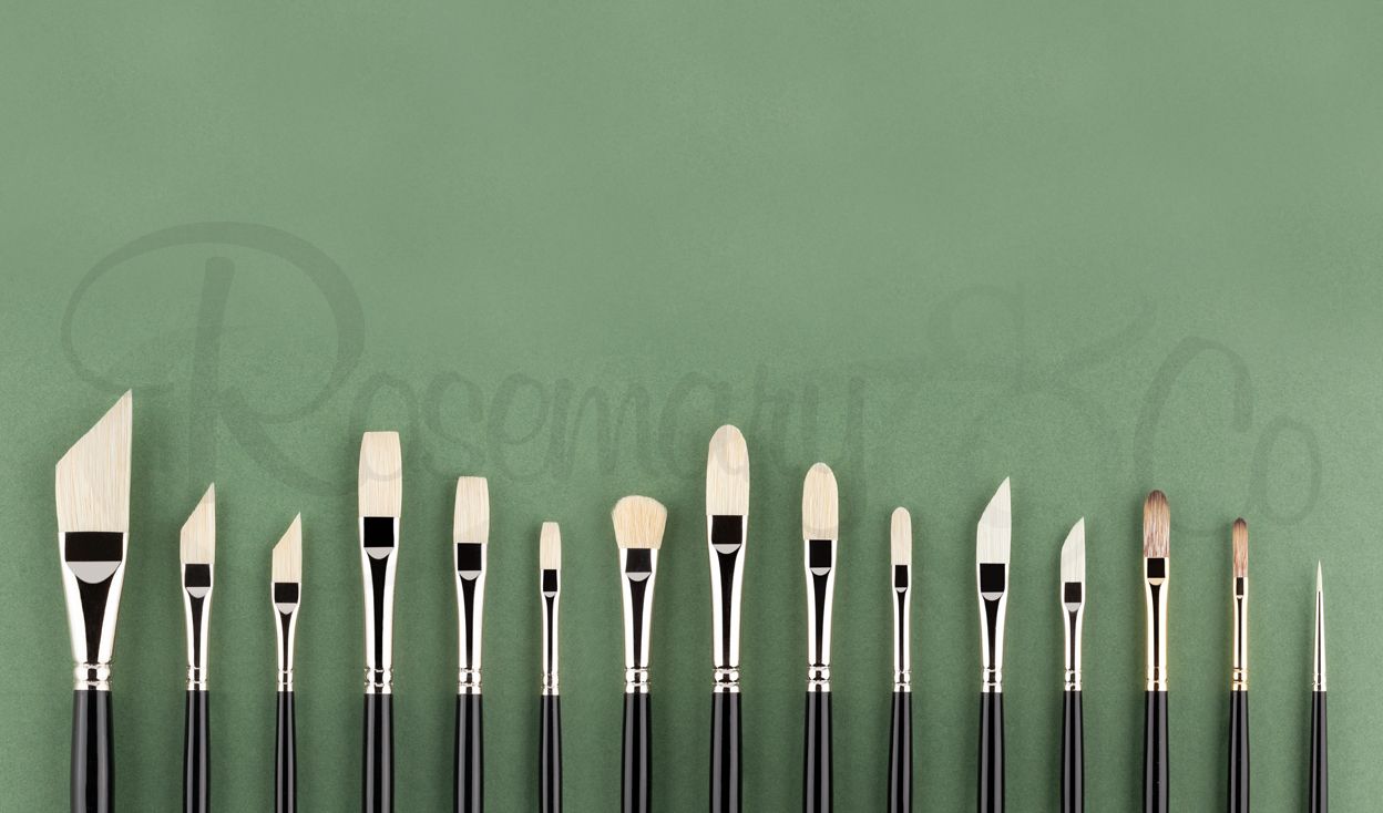 Rosemary Andrew Tischler Portrait Olieverf Set