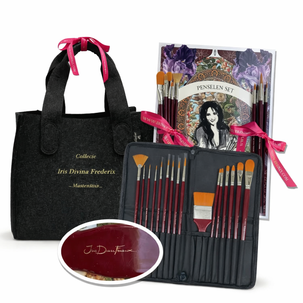 Iris Divina Frederix – Complete Penselen & Tas Combi Pakket