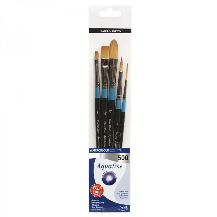 Daler Rowney Aquafine Aquarel Penselen Set Serie 500