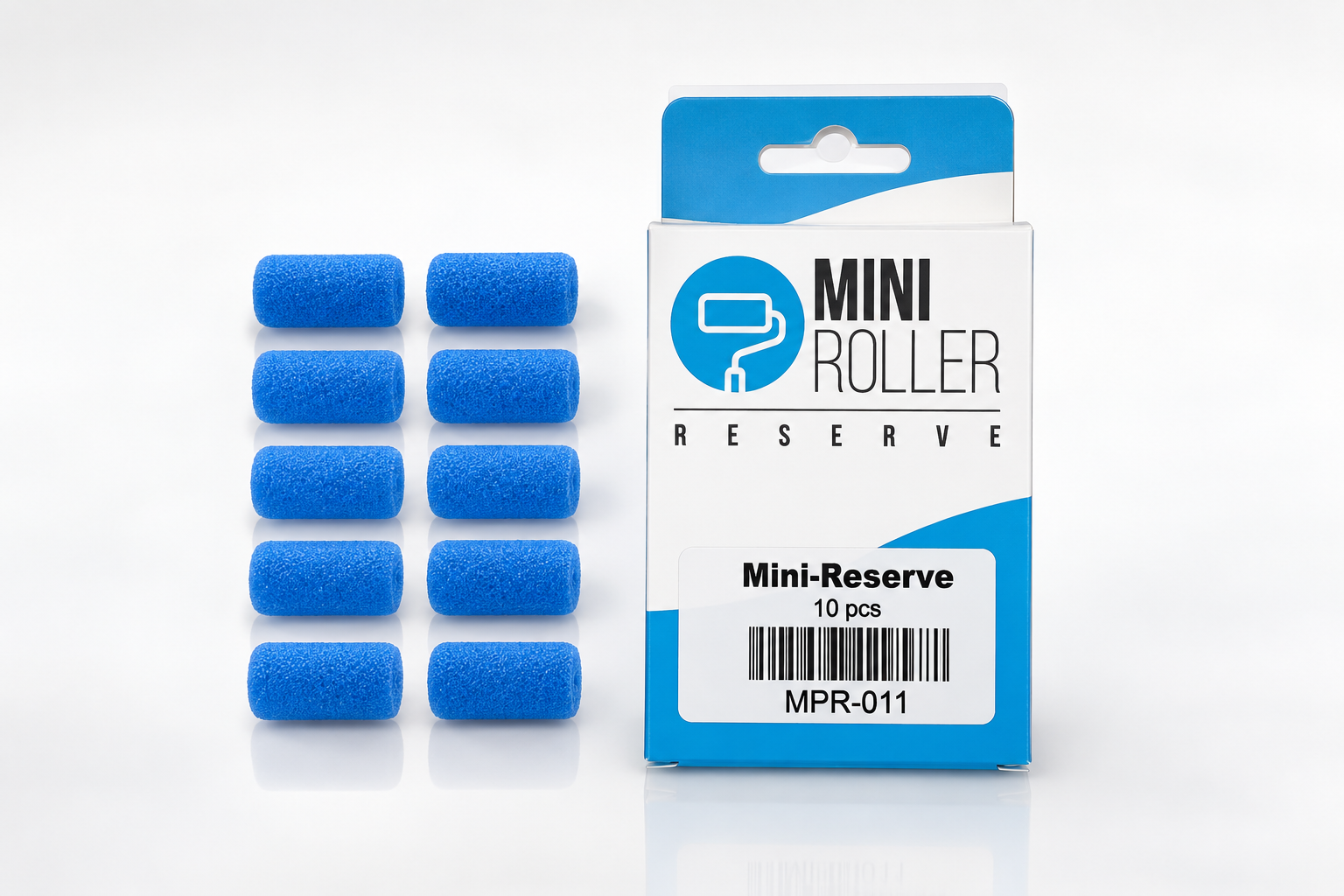 Mini Roller Reserve set 19x12 mm (10 stuks)
