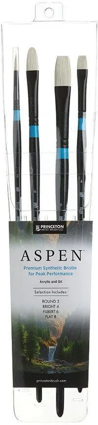 Princeton Aspen Olieverf Acryl Synthetisch Varkenshaar Penselen Set Serie 6500