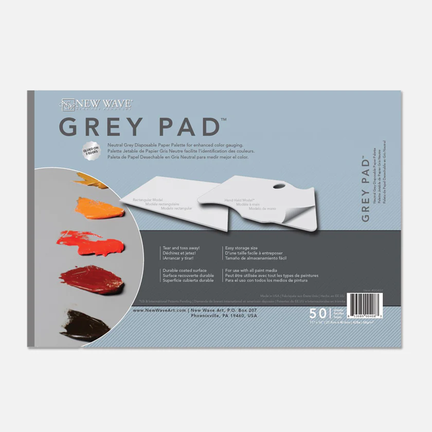 New Wave Grey Pad Afscheurpalet Rechthoekig 50 Vel