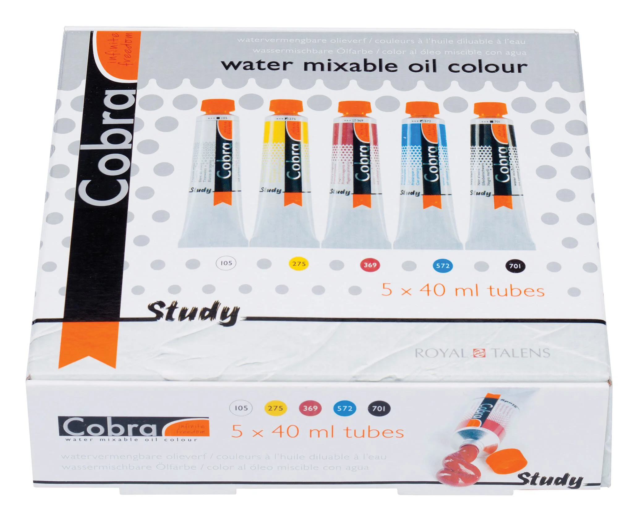 Cobra Study Olieverf Primaire Set 5 X 40 ML